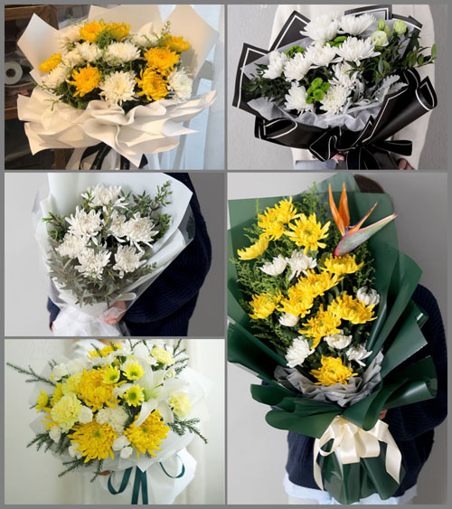 广东汕尾市海丰县黄羌镇松林村白事花束代送